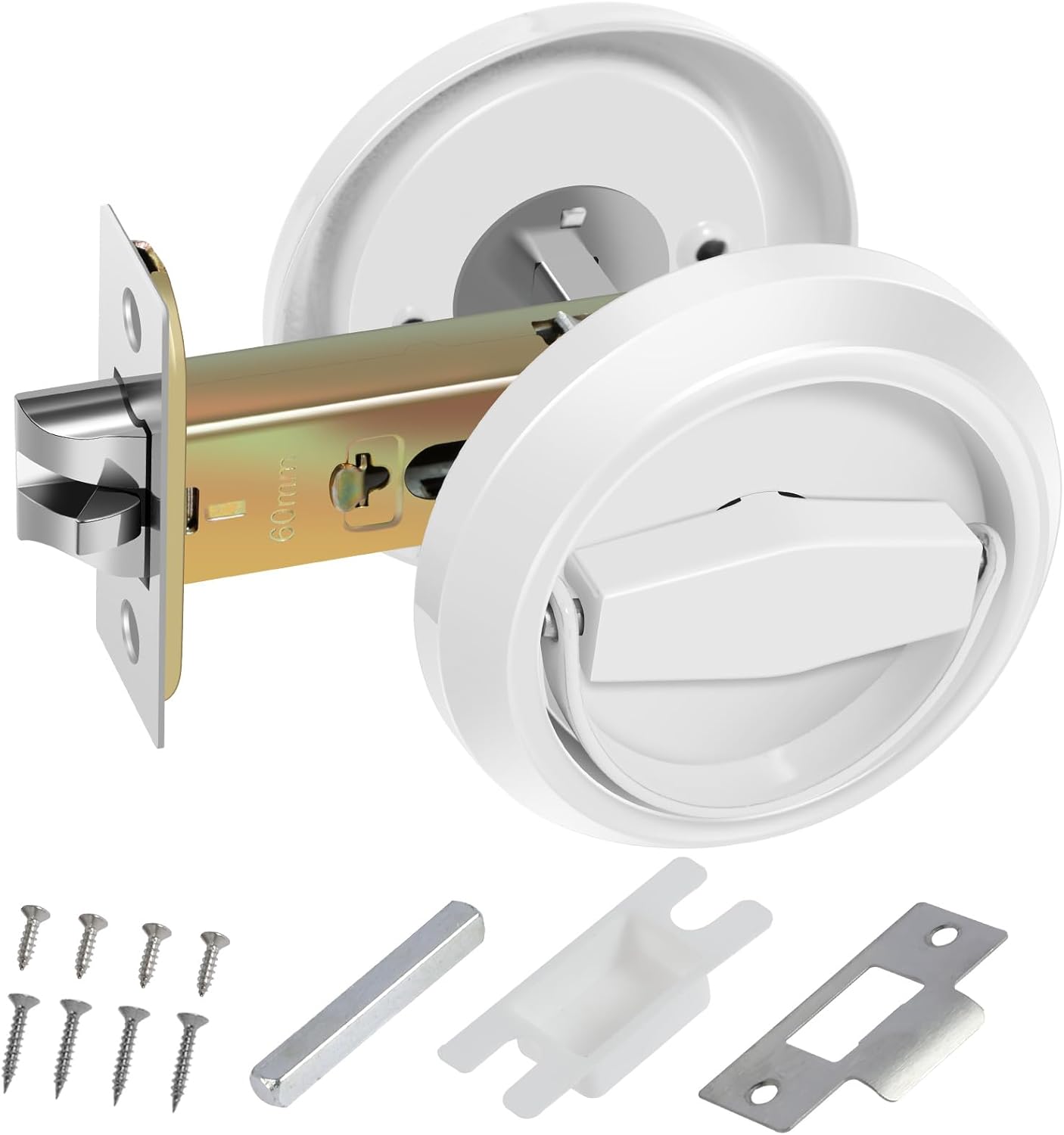 Stainless Steel 304 Round Recessed Door Lock, Recessed Install Cup Door