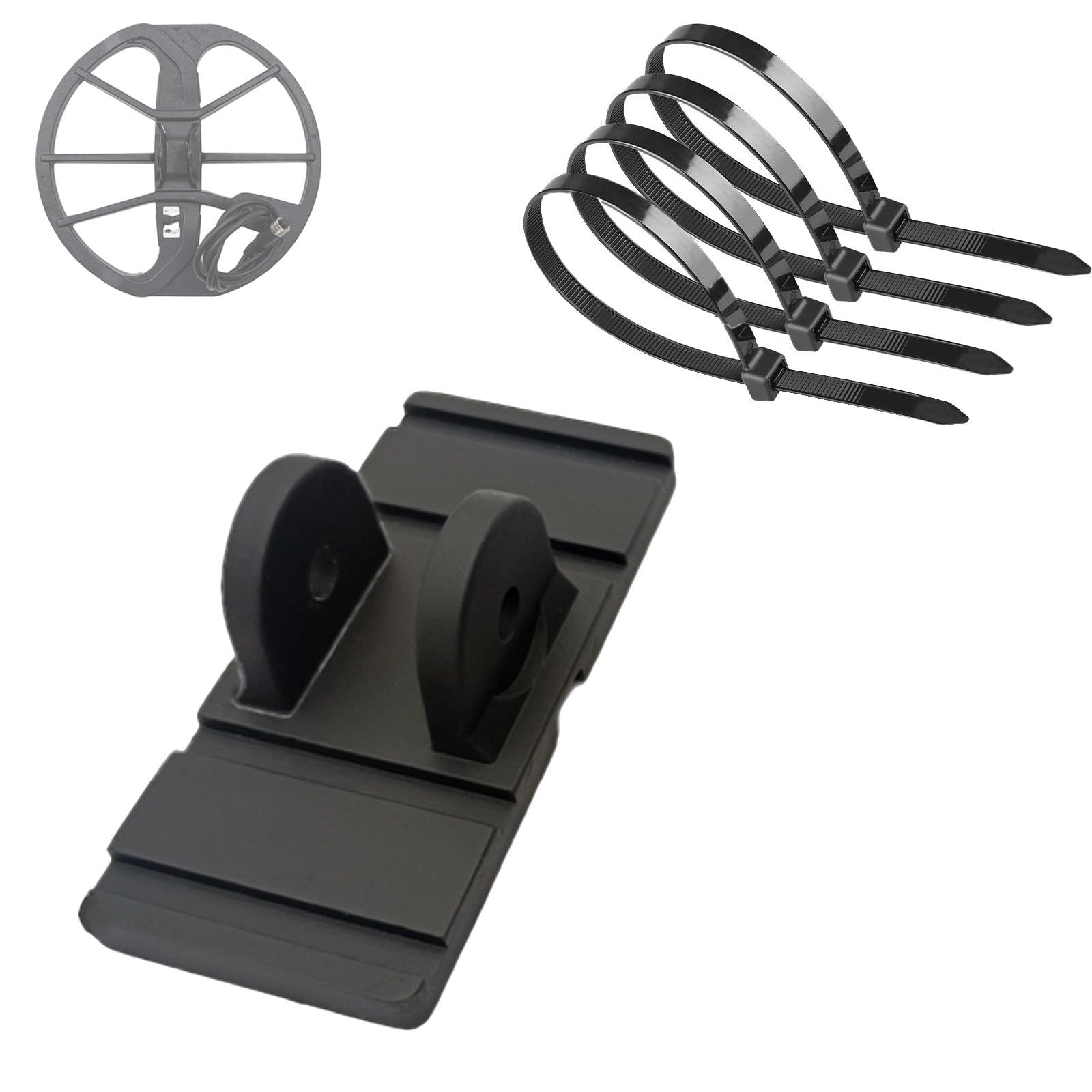 Zorvayne Coil Stiffener for Minelab Equinox 800 / Equinox 600 Ear 11" Search Coil Ear Repair Stiffener Metal Detector Accessories(Ear Protection,15")