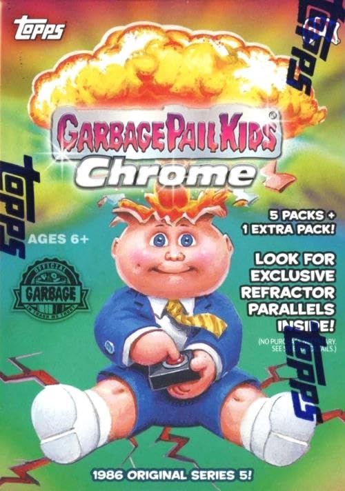 Amazon.com: 2022 Topps Garbage Pail Kids CHROME Series 5 EXCLUSIVE