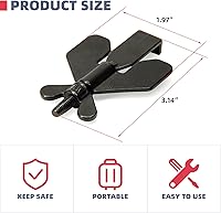 Vista 3 de Cerradura de puerta portátil, cerradura de puerta, cerradura de seguridad para el hogar, cerraduras de bloqueo de viaje para seguridad adicional