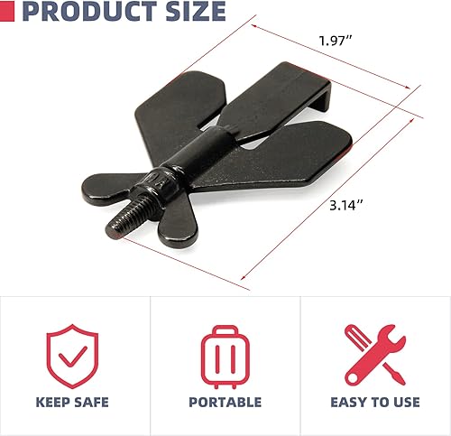 Miniatura 3 de Cerradura de puerta portátil, cerradura de puerta, cerradura de seguridad para el hogar, cerraduras de bloqueo de viaje para seguridad adicional y