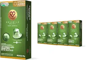 ​​3 Corações​ Pack Cápsulas de Café​ Orgânico, Compatíveis com Nespresso, contém ​4​0 un