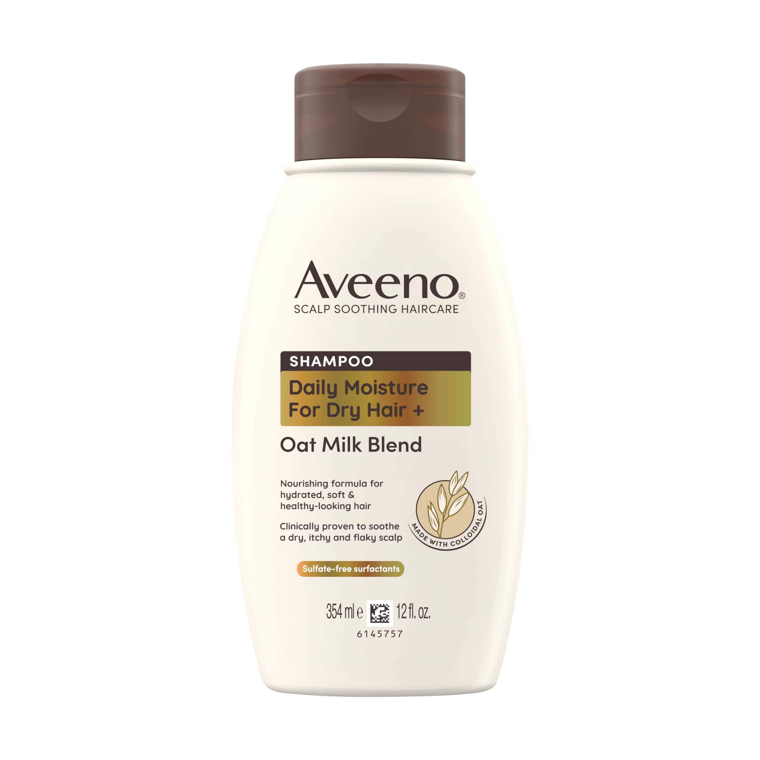 Aveeno Hair Oat Milk Blend Moisturising Shampoo for Dry & Damaged Hair 354ml