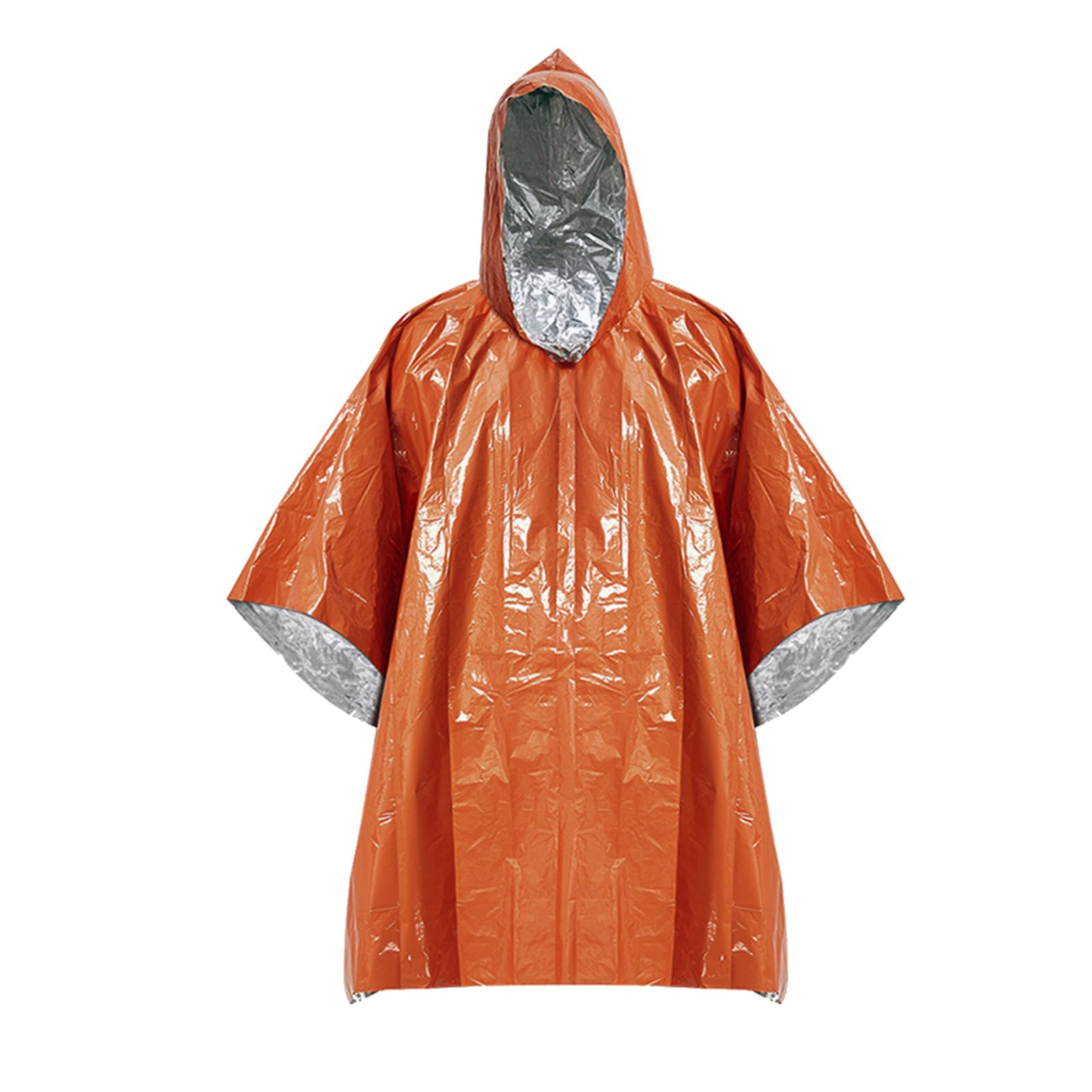 Poncho De Survie Vastsea - Imperméable Réfléchissant 100x130cm (Orange)