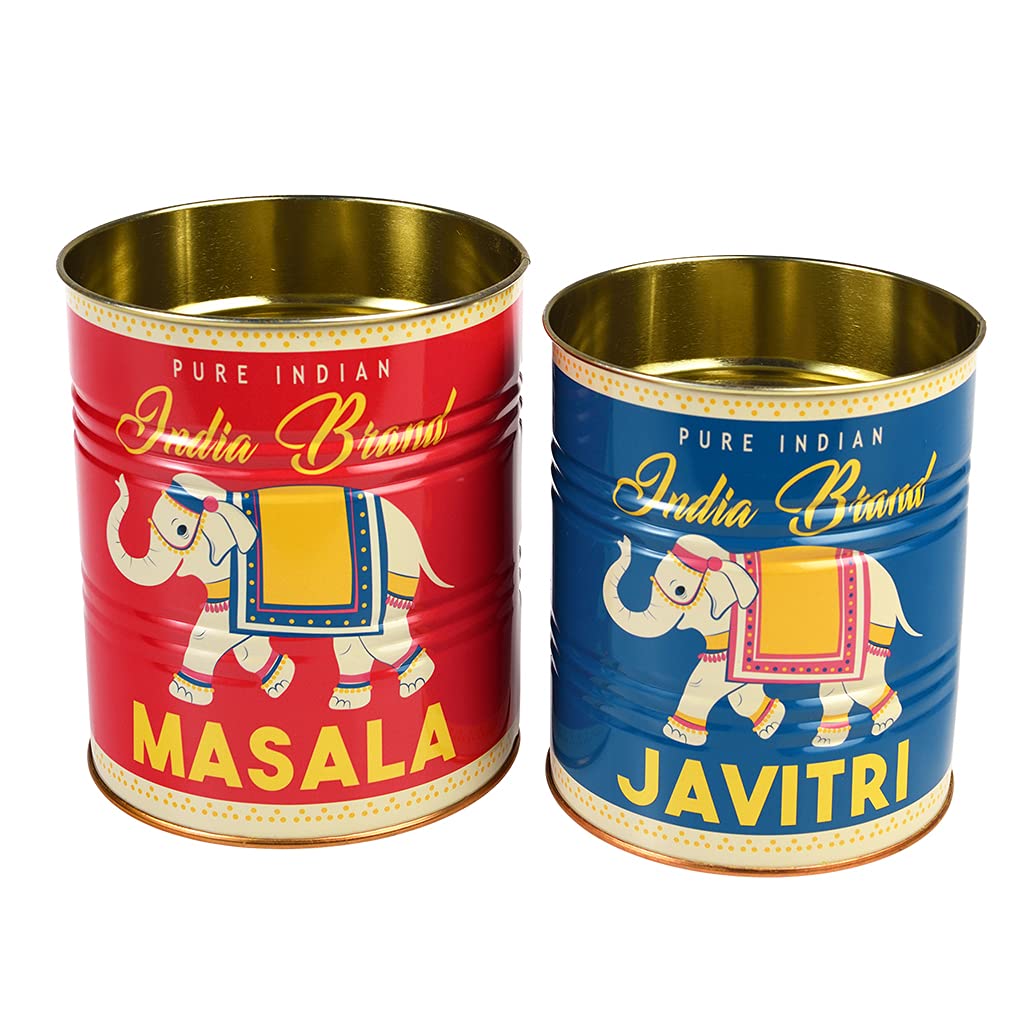 Rex London Medicum Masala and Javitri storage tins (set of 2)
