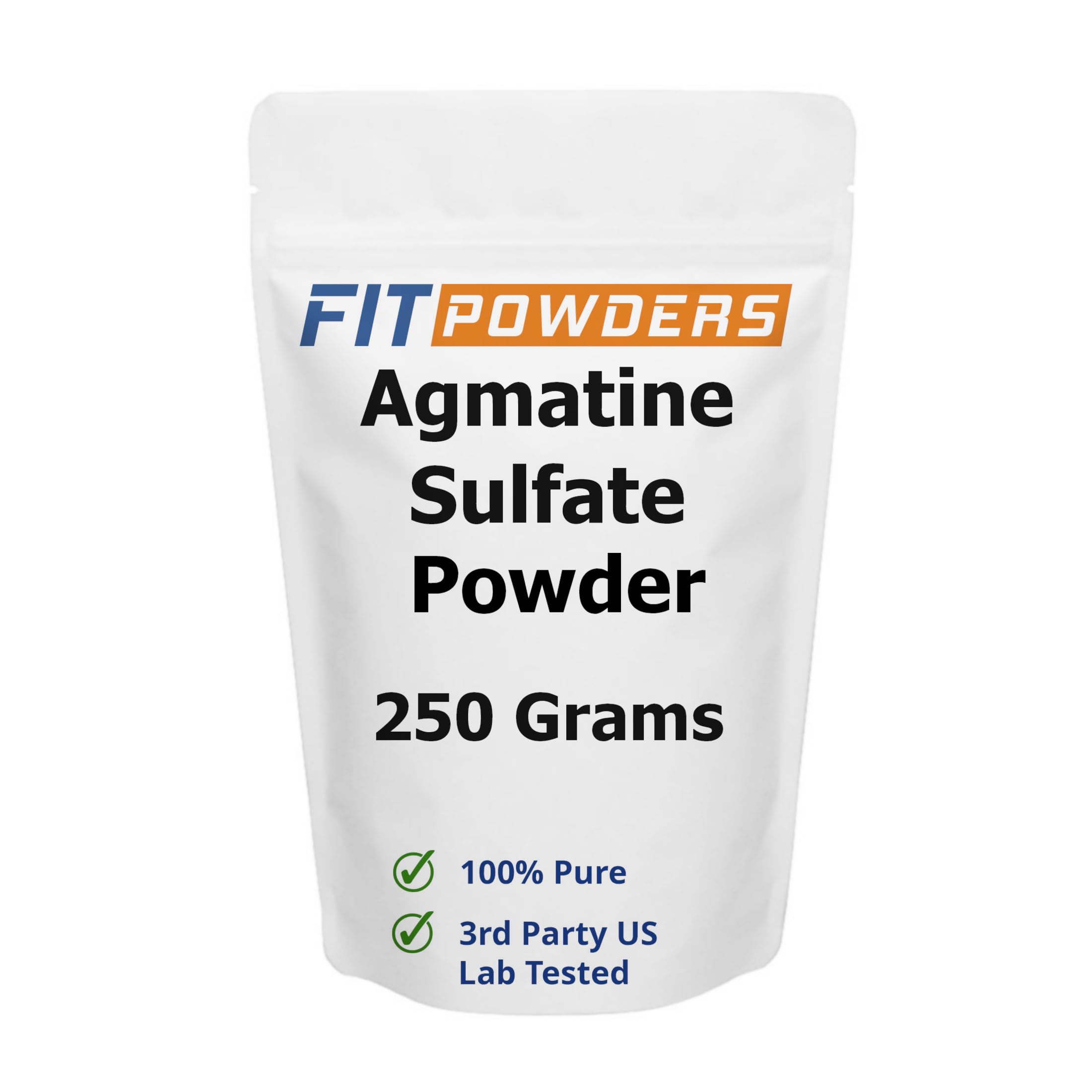 Agmatine Sulfate Powder 250 Grams (Multiple Sizes) Strength and Pump (Nitric Oxide) 100% Pure Agmatine Powder, Vegan, Gluten-Free