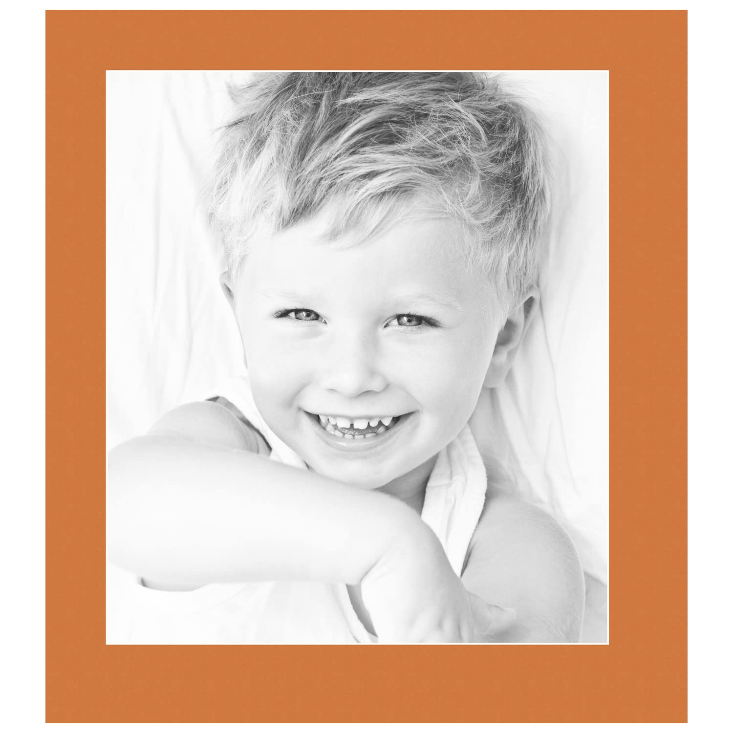 14x16 Tangerine / Octoberfest Custom Mat for Picture Frame with 10x12 opening size (Mat Only, Frame NOT Included)