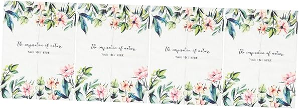 IMIKEYA 4 Unidades De Cortina De Porta Divisória Cortinas Para Cozinha Flor Cortinas De Janela Pequena Janela Cortinas Blackout Brancas Cortinas Brancas Isoladas Persianas De Poliéster