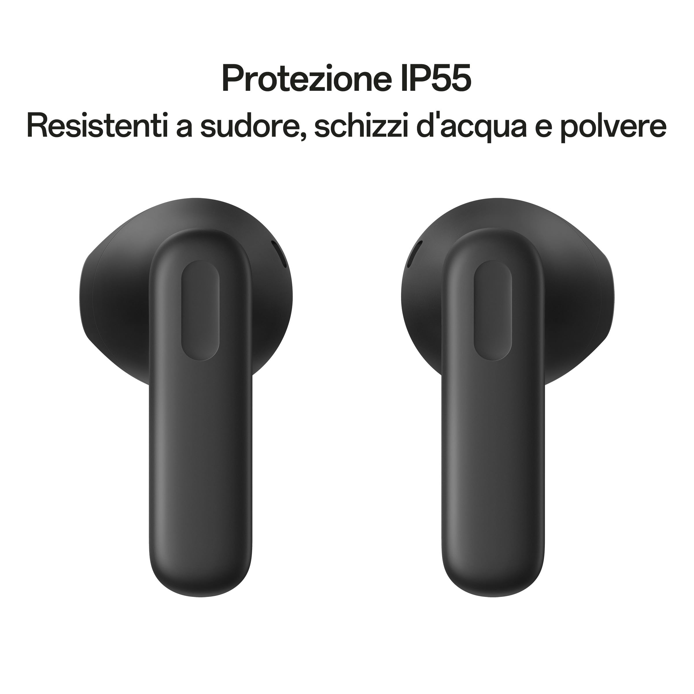OPPO Enco Buds3 Auricolari True Wireless, 42h di Autonomia, Driver Dinamico da 12.4mm, BT 5.4, Controlli Touch, Cancellazione rumore passiva, Android e iOS, IP55, [Versione Italiana], Nero