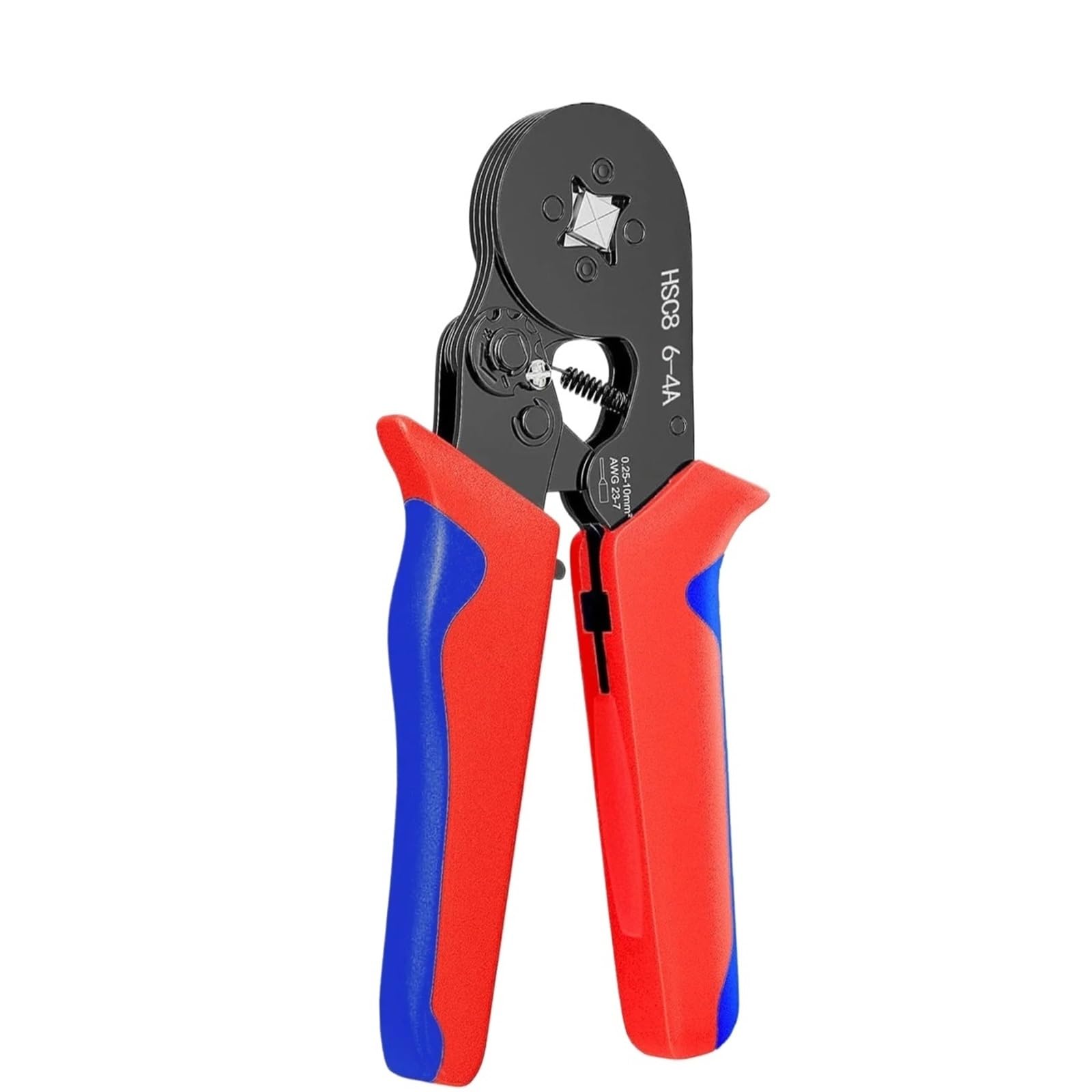 Kvkitklw Hsc8 6-4A /6-6A Electrical Wire Connectors Crimping Plier,Insulated Wire Crimp Terminals Crimper,Assortment Clamp Tool Kit(Hsc8 6-4A)