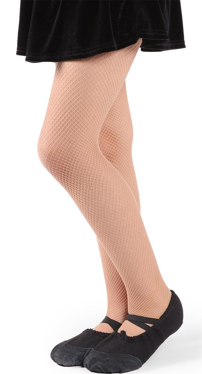 MANA MANA Medias De Rejilla Para Niñas: Elegantes Y Cómodas Para Cualquier Ocasión: Medias Versátiles, Pequeñas, De Red Y Malla, Para Niñas: Fabricadas En Italia