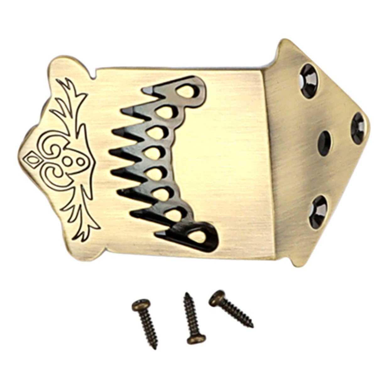 TOYANDONA 5kawałki Mandolin Tailpiece String Stylowy Akcesorium Do Mandoliny Poprawiający Lekki i Łatwy Instalacji Unikalny Wzór Kolorze Mosiądzu