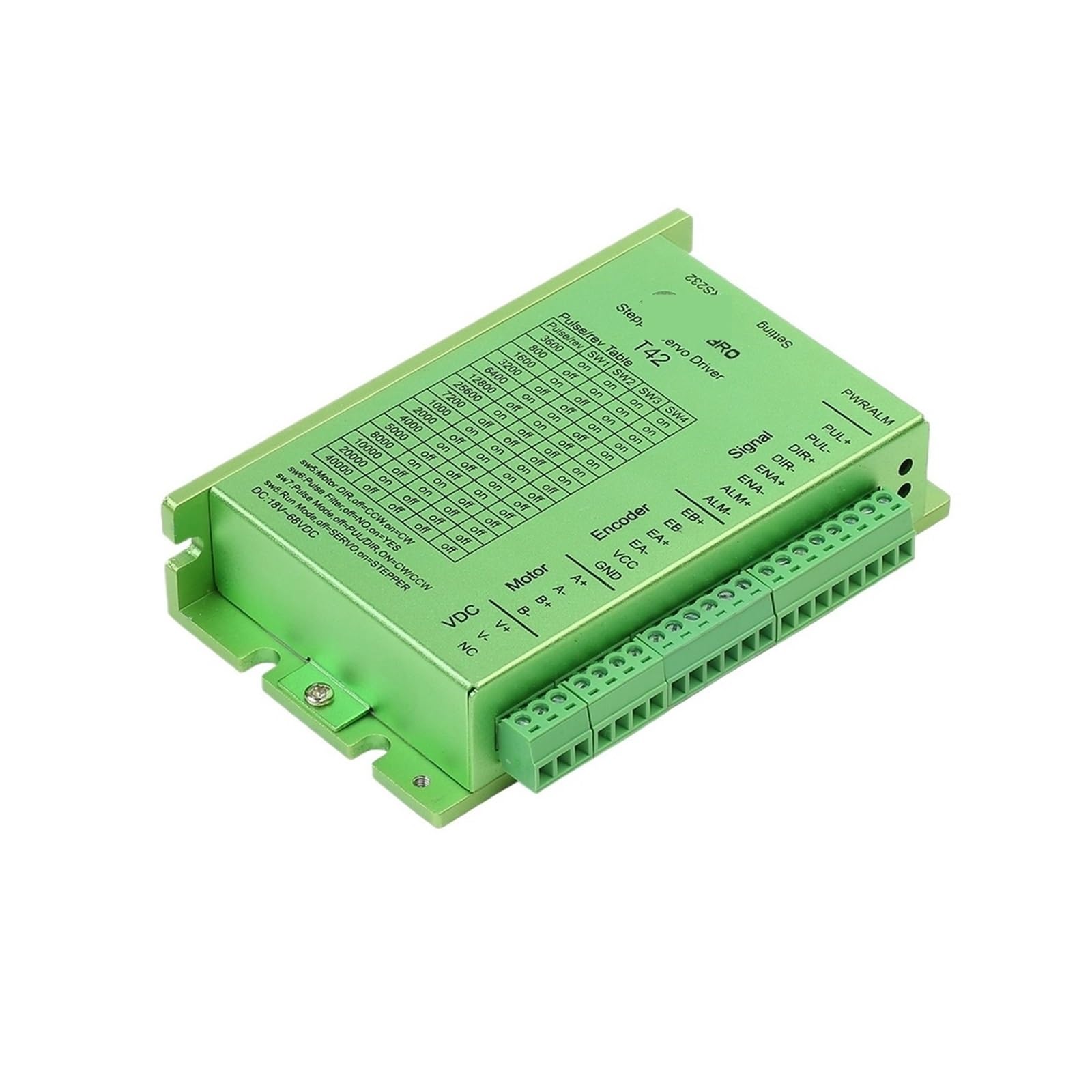EKFBQBGW Stepper Servo electronic starter Driver Nema 17 T42 24-50V DC Supply Closed Loop for Servo electronic starter with Encoder