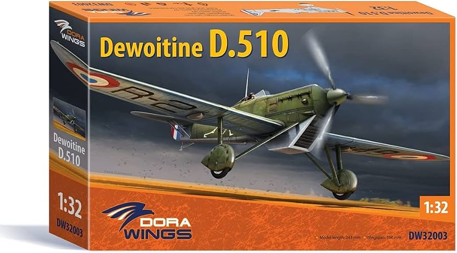 Amazon | Dora Wings 32003-1/32 Dewoitine D.510 飛行機スケール