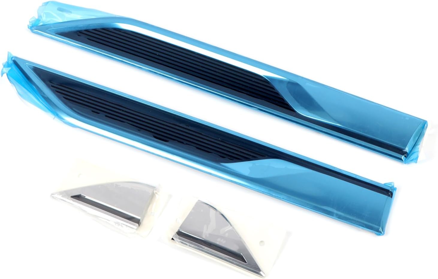 HIGH Flying for VW Volkswagen Atlas 2018-2026 Car Exterior Accessories Emblem Badge Front Side Fender Sticker Chrome with Black ABS 4pcs