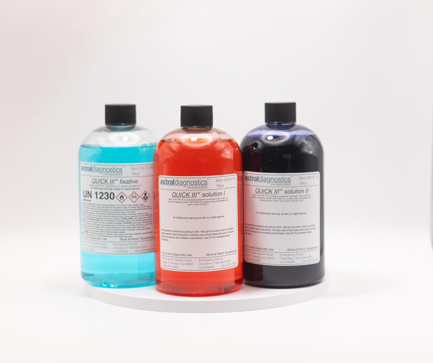 Quick III Set, 3x16 oz. (SKU #5316)