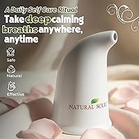 Vista 6 de Soporte respiratorio de Natural Solutions, inhalador de sal del Himalaya, color rosa