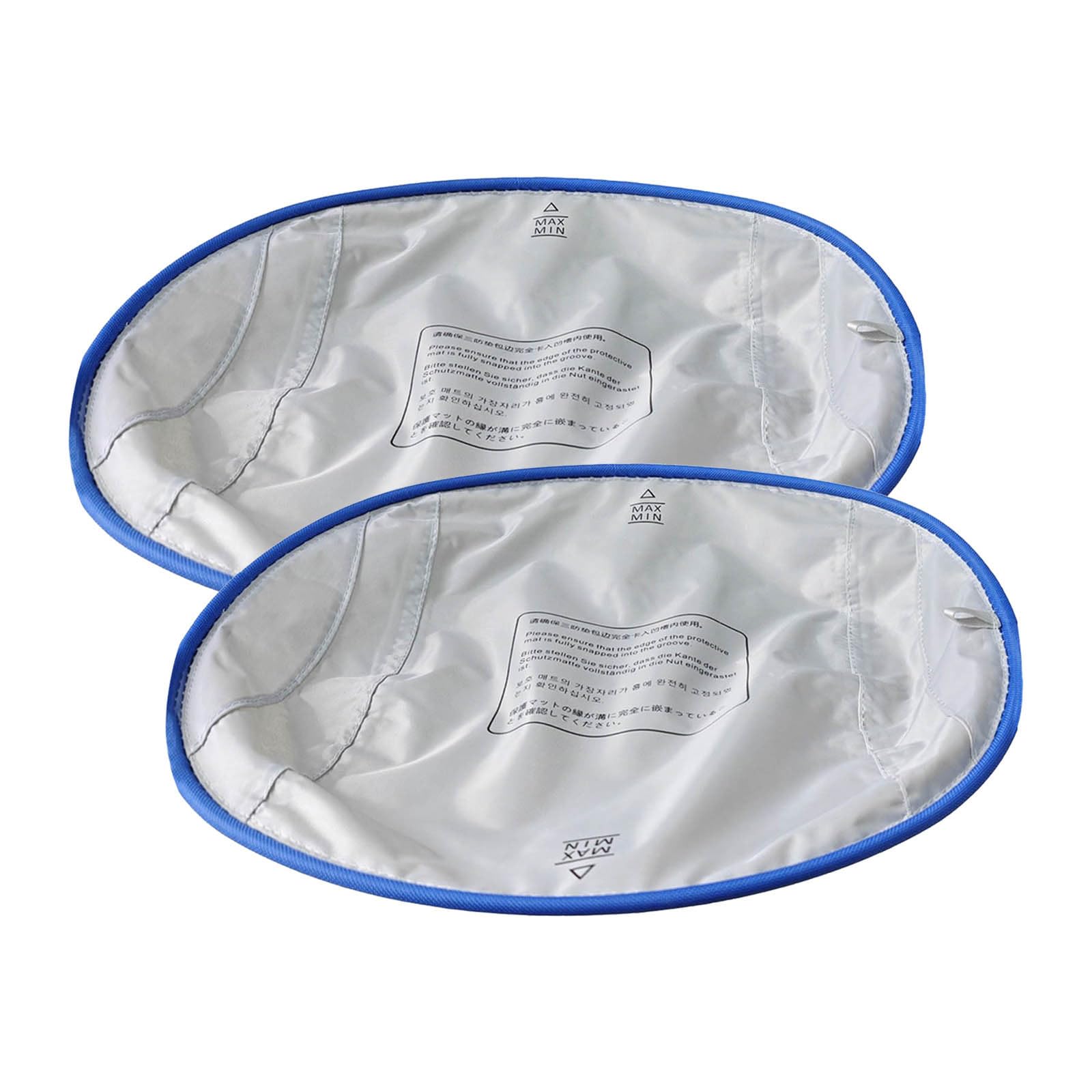 Jipersuo Cat Garbage Pad Replacement Pad for Self Cleaning Garbage Leak Prevention 2 Piece With White and Blue Trim 09