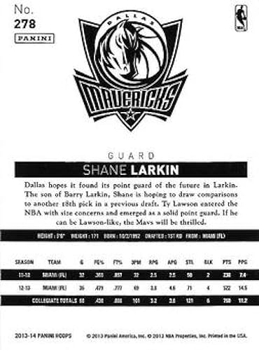 Miniatura 2 de 2013-14 NBA Hoops Gold Border Parallel #278 Shane Larkin Dallas Mavericks RC Rookie Official Panini Basketball Trading Card (Stock Photo may be