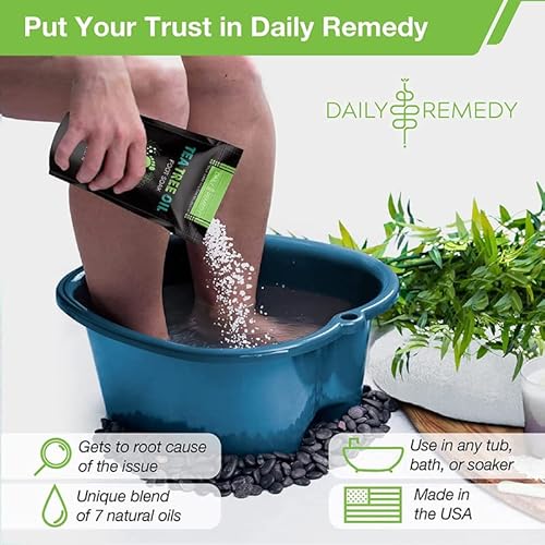 Tea Tree Oil Foot Soak with Epsom Salt Made in USA for Toenails