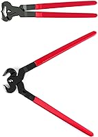 Vista 2 de QWORK Alicate de pezuñas, pinzas de herrador de alta resistencia de 14 pulgadas con agarre de plástico, 1 paquete