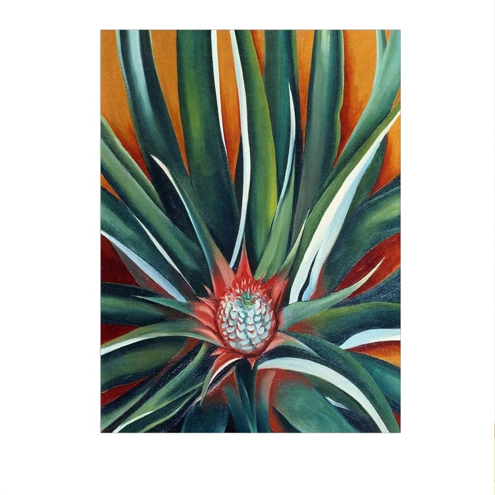 SSLDP LFHLI Georgia O‘Keeffe Poster Canvas Wall Art《Pineapple Bud》Georgia O‘Keeffe Painting And Prints For Home Living Room Decor Picture 50x70cm No Frame