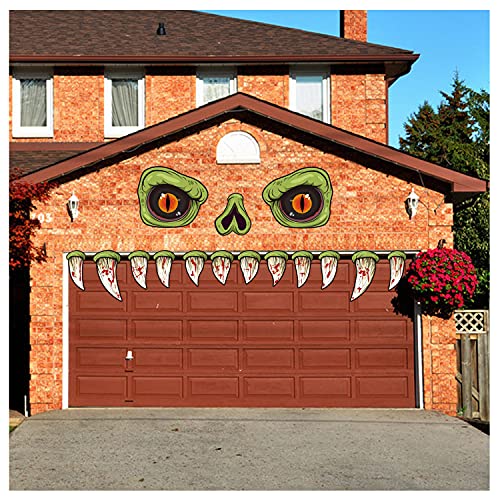 CCINEE Halloween Monster Face Decoration,Large Size Eyes Fangs and...
