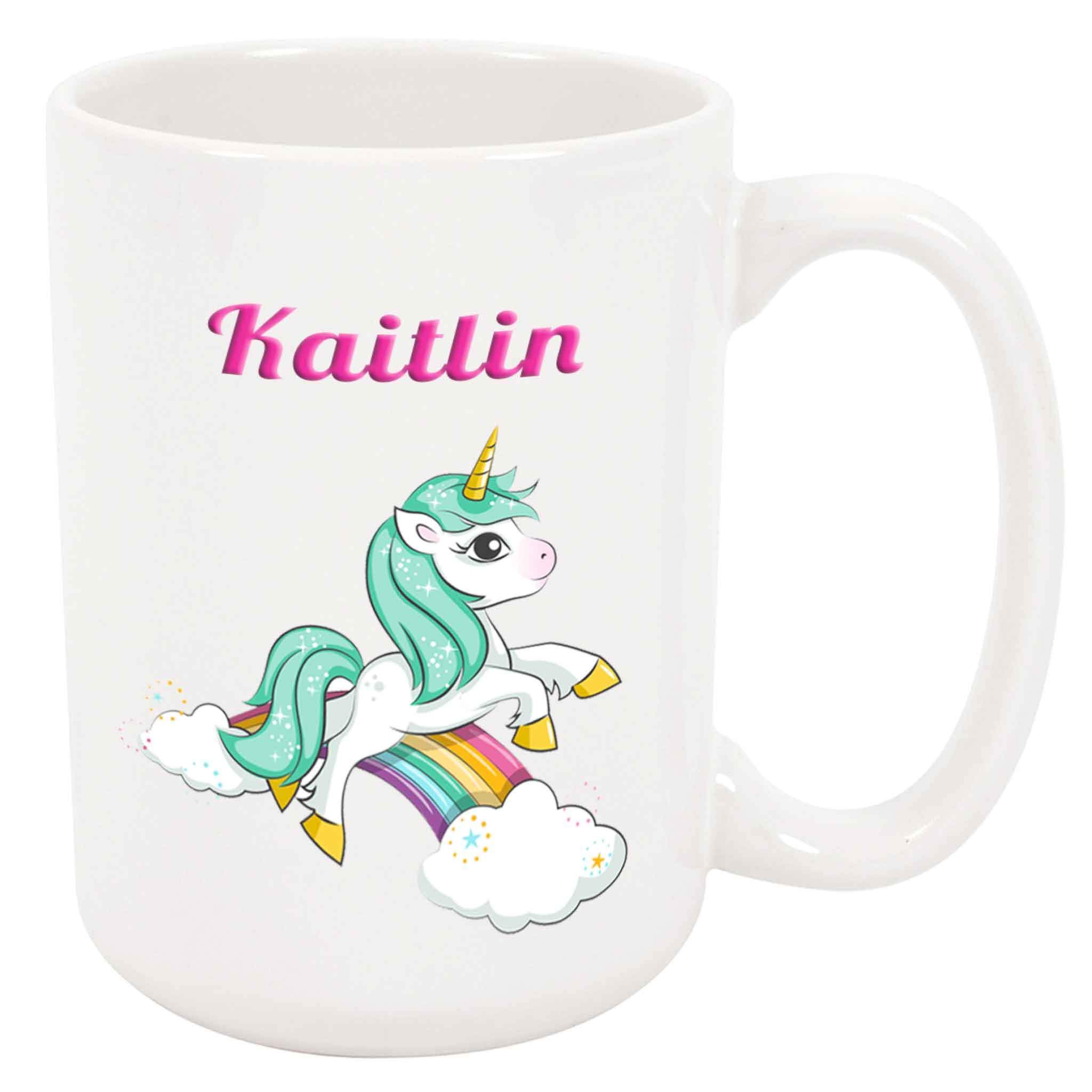 Bouncing Brick Designs Kaitlin Unicorn Coffee Mug