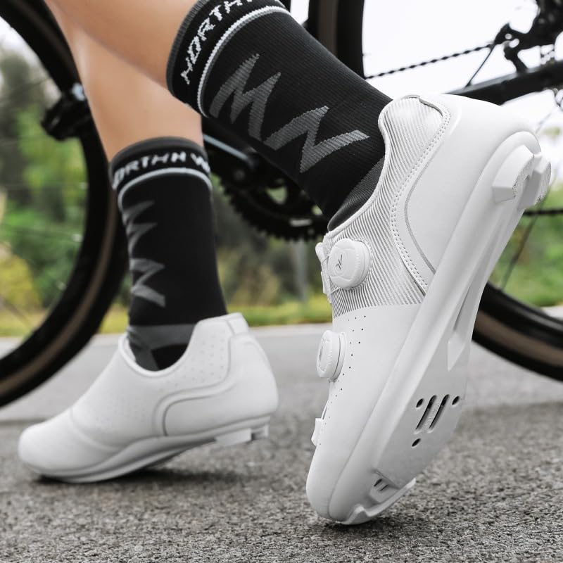 Men’s Cycling Shoes SPD & Delta Compatible, Road MTB Bike Shoes, Indoor Outdoor Riding, Stiff Sole, Clipless Pedals4