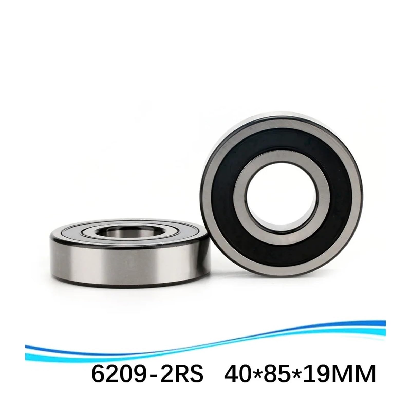 Coperchio di Tenuta Cuscinetto a Sfere a Gola Profonda Doppia Gomma 1 pz 6209-2RS 45 * 85 * 19 mm * Pollici Cuscinetto in Acciaio Ra 0,8 99