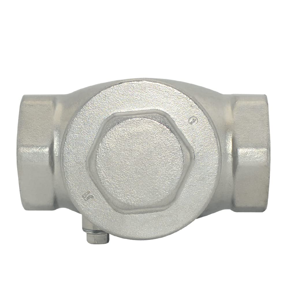 Zawór zwrotny 2.5-0.6 cm SS316 ze stali nierdzewnej, gwint wewnętrzny NPT x żeński, WOG 200 PSI PN16 CF8M