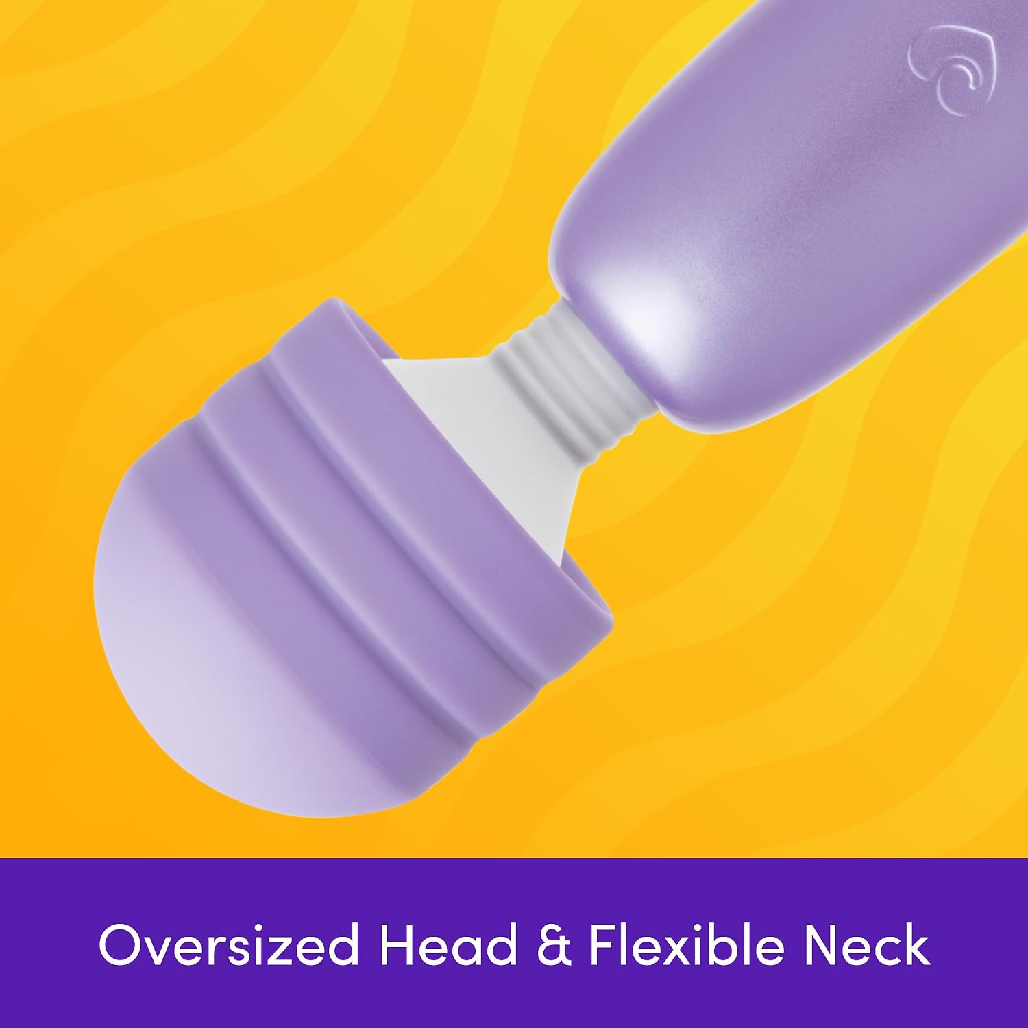 Lovehoney Powerful Electric Handheld Massager | Mains Powered Body Massage Tool with 12 Vibration Modes | Flexible Neck for Muscle Aches in Back, Neck, Shoulders, Legs | Lilac