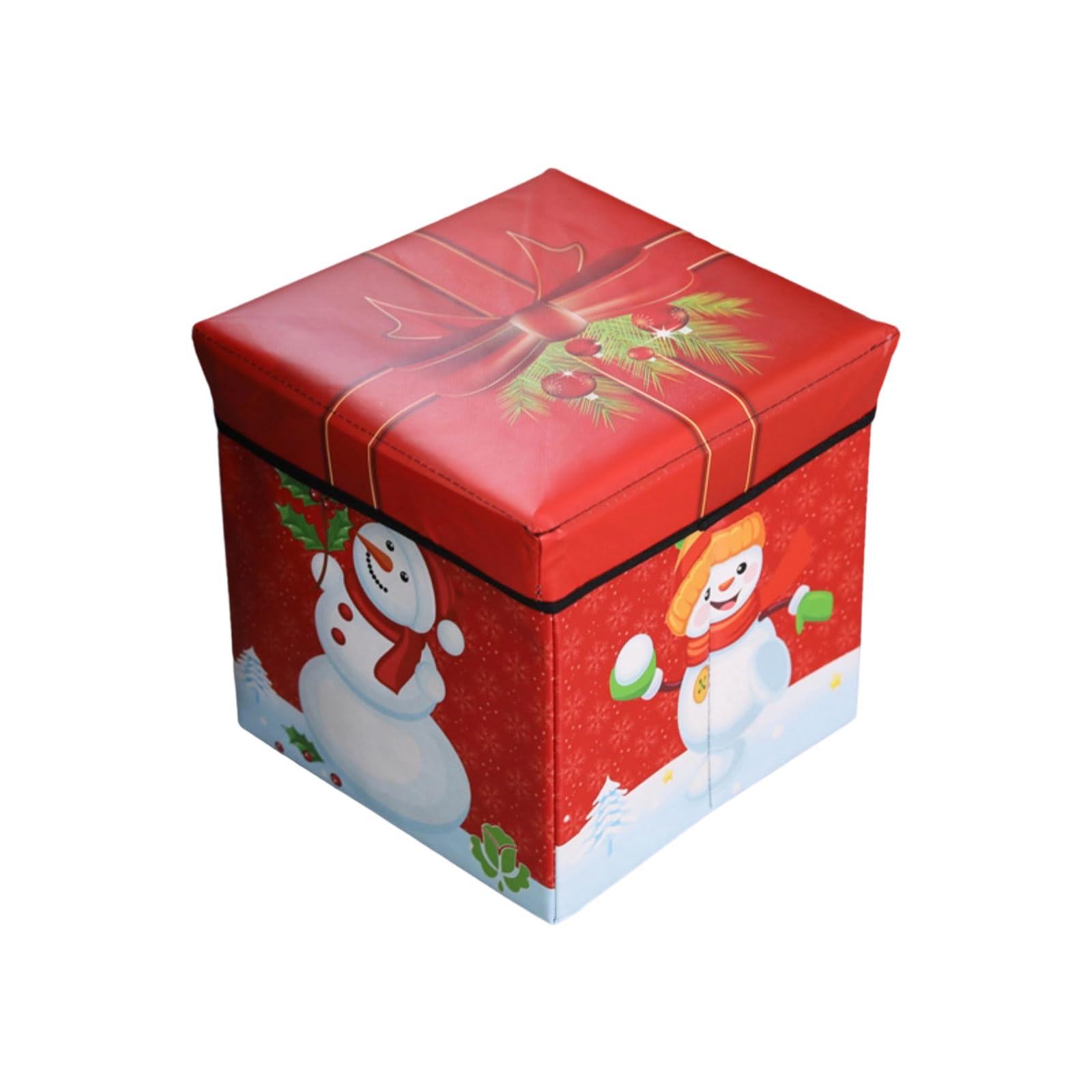 Carotoe Christmas Snowman Christmas Foldable Storage Box For Holiday Decorations And Home Organization Decoration Storage Box