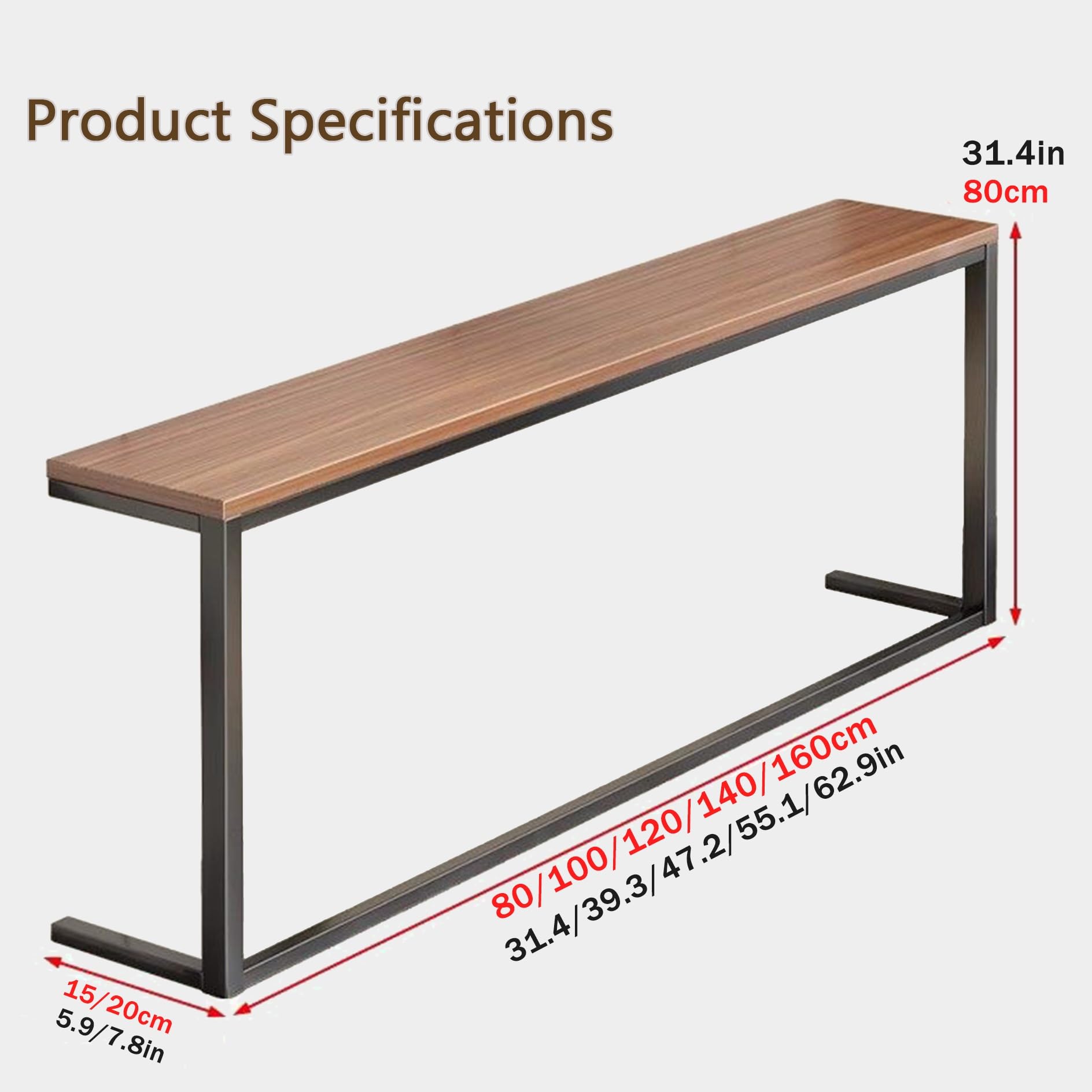 Sk - Cubierta de radiador negra para mesa de consola delgada de madera y metal para protector de calentador para sala de estar y entrada (31.5 x 5.9 pulgadas)
