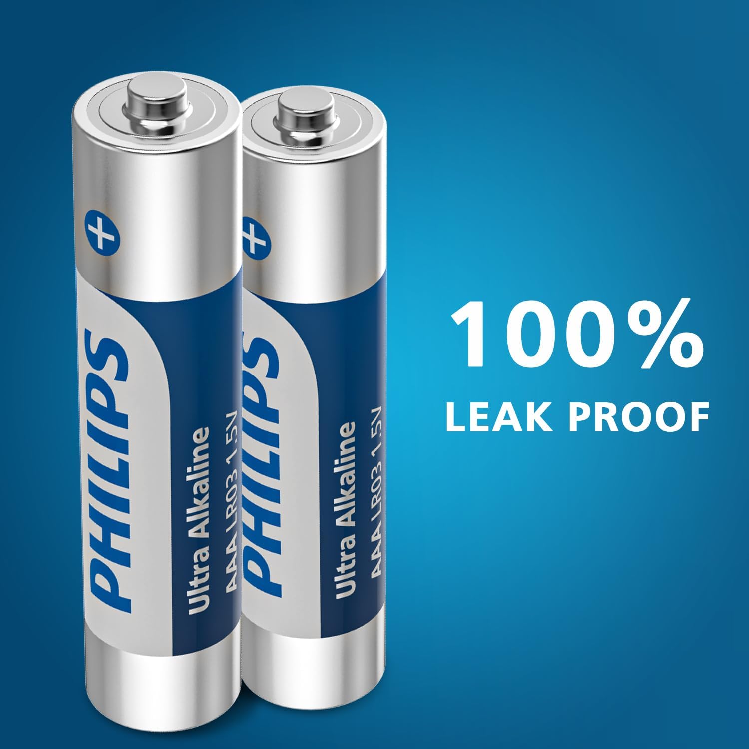 Philips AAA Batteries 24 Pack Alkaline Triple A Battery 1.5V Ultra Long Lasting 3A Batteries for All Your Devices-10-Year Shelf Life (Non-Rechargeable)