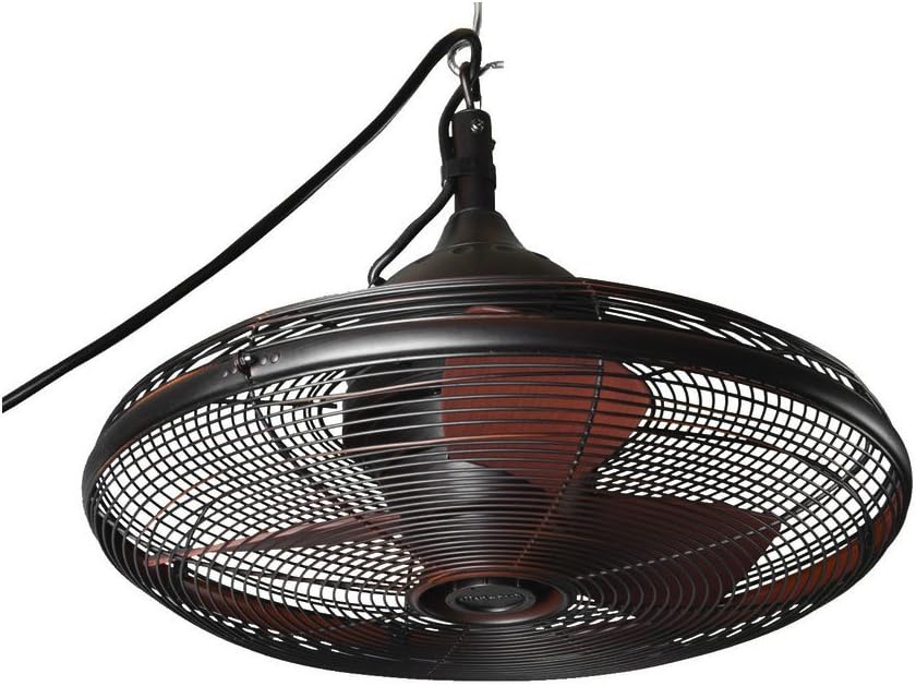 HESHS Allen & Roth Valdosta 20-in Oil-Rubbed Bronze Outdoor Downrod Mount Ceiling Fan