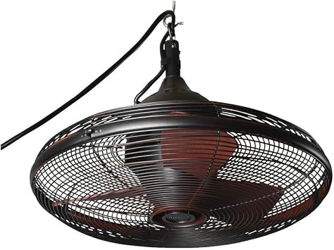 HESHS Allen & Roth Valdosta 20-in Oil-Rubbed Bronze Outdoor Downrod Mount Ceiling Fan