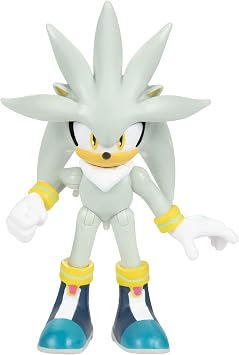 JAKKS Pacific Sonic The Hedgehog 2.5 Action Figure Modern Silver Collectible Toy