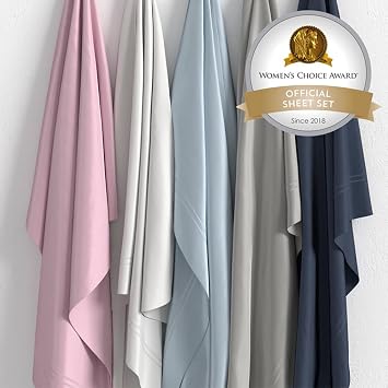 PureCare Refreshing Tencel Lyocell Celestial Blue Sheets in Queen