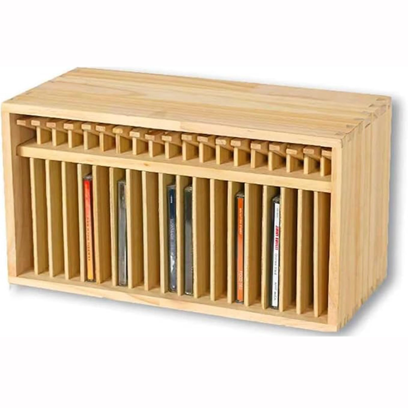 Stojak do przechowywania płyt CD, organizer na biurko do standardowych etui na płyty CD, oszczędność miejsca, do domu, biura, sal muzycznych i teatrów