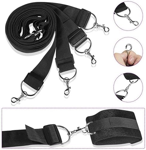 Miniatura 4 de Bondage Gear & Accessories Esposas para adultos Dormitorio Bondaged Bed Tie Downs BDSM Sexo Bondage restricciones Kit de cuerda de sujeción de mano