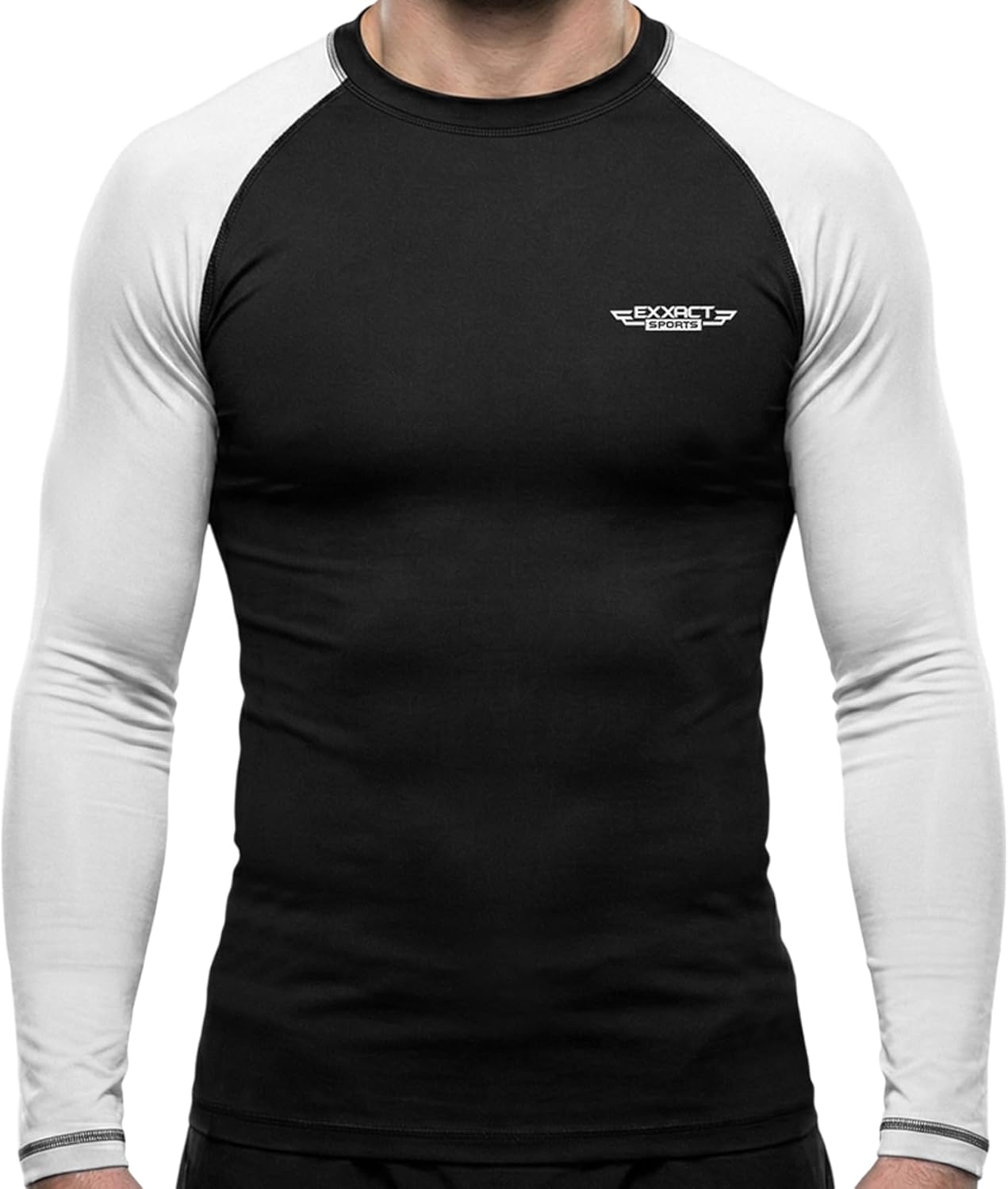 Exxact Sports Men’s BJJ Rash Guard Long Sleeve, IBJJF Ranked No Gi Jiu Jitsu Compression Shirt for MMA Grappling & Wrestling - Image 2