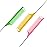 Rat Tail Combs Set: 3Pcs Long Steel Pin Teasing Combs for Salon Hair Stylists, Metal Parting Comb for Women(GreenYellowPink)