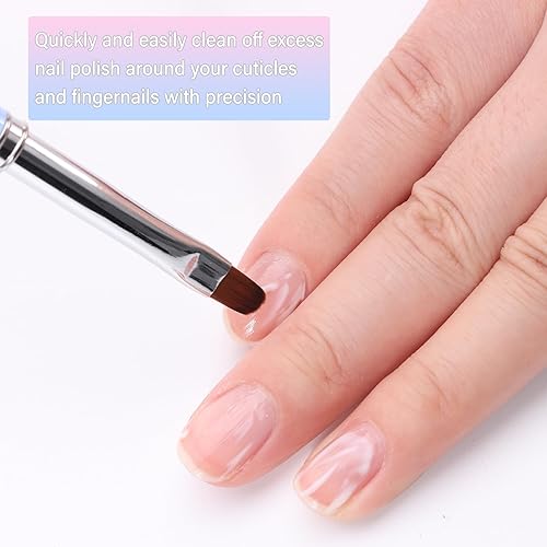 Miniatura 2 de para removedor de esmalte de uñas OPI, 3 cepillos de limpieza de uñas para limpiar errores de esmalte en las cutículas, cepillo de uñas resistente a