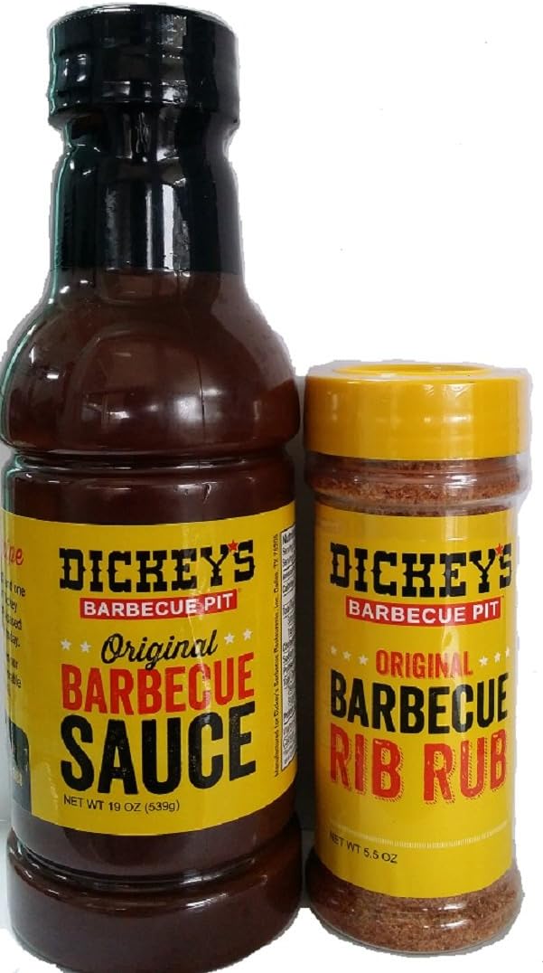 Dickey's Barbecue Pit Original Barbeque Sauce And BBQ Rib Rub Bundle