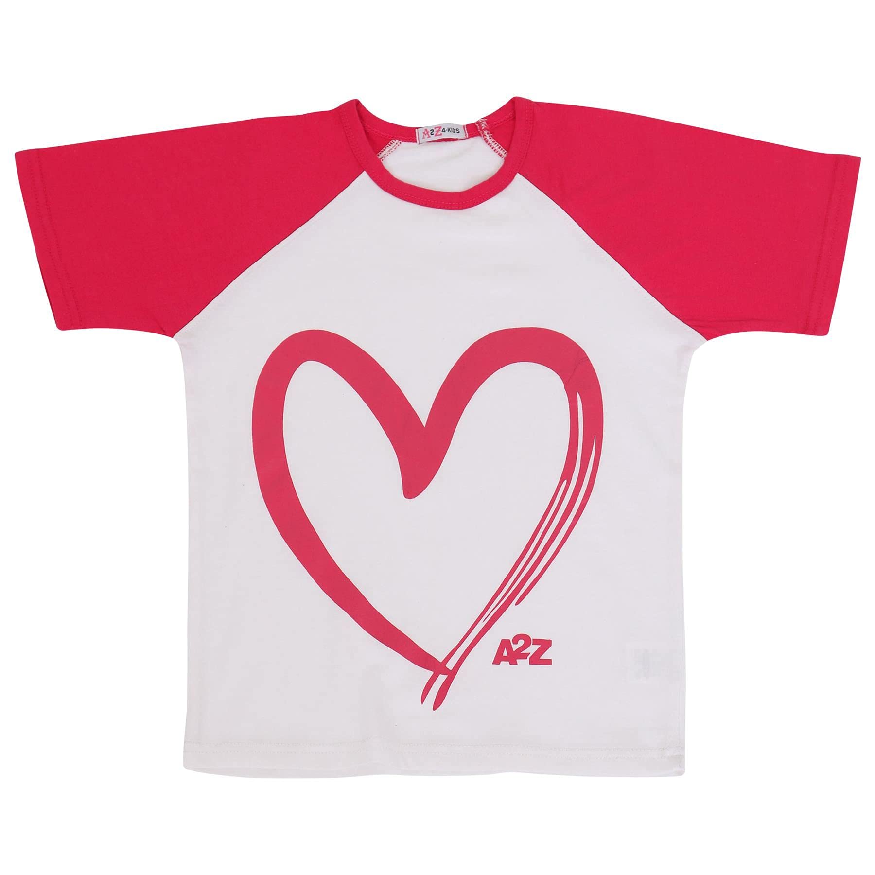 A2Z 4 Kids Ragazze Maglietta Top Pantaloncini Set Corto Manica Raglan Stile Sport Estate Abiti Abbigliamento Set Leggero Comodo Casual Abbigliamento 2 Pezzo Sets Età 5-13 Anni