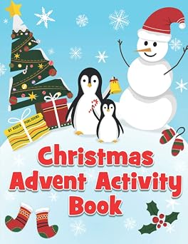 Christmas Advent Activity Book 25 Day Countdown to Christmas Calendar Gift For Kids
