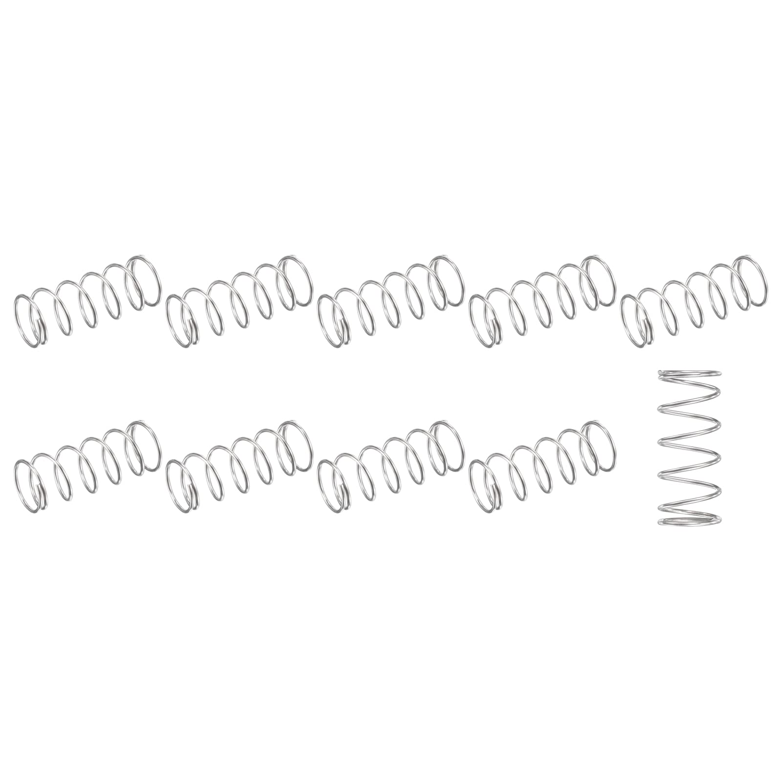 METALLIXITY Compression Springs (0.5x5mm OD,25mm Free Length) 10Pcs,Silver — Amazon image 27