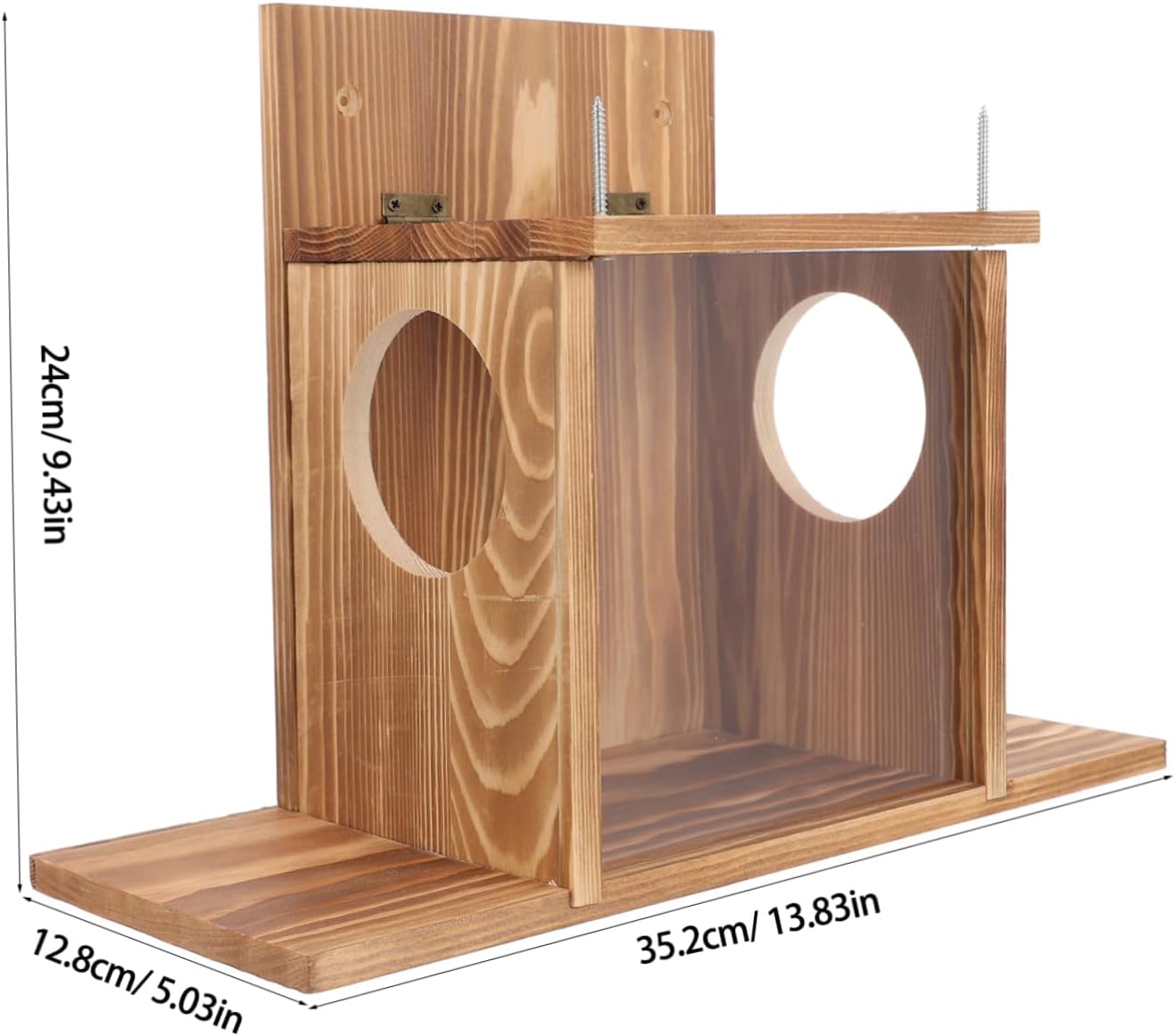 TOYANDONA Outdoor Squirrel Feeder for Garden Creative Hanging Squirrel Feeding House Simple Design for Easy Use