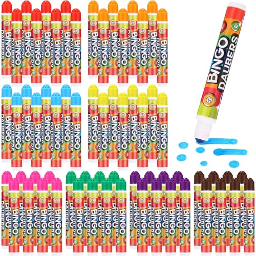 Crtiin 80 Pcs Bingo Daubers Dot Markers Set 12ml /0.